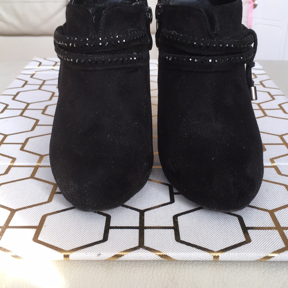 Scintilla Suede Heeled Ankle Boots - Picture 2 of 4